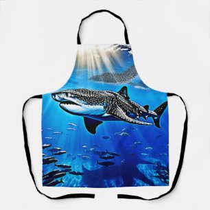 Delantal Natación gigante del tiburón de ballena oceánica