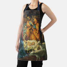 Natividad navideña vintage, el niño Jesús en el pe