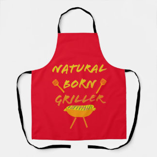 Delantal Natural Born Griller Apron