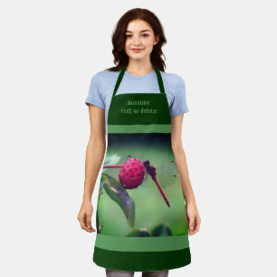 Delantal Naturaleza de la libélula roja personalizada