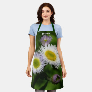 Delantal Naturaleza de las flores silvestres de Fleabane Da