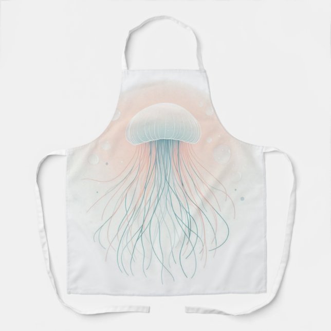 Delantal náutica/playa/medusas costeras (Anverso)