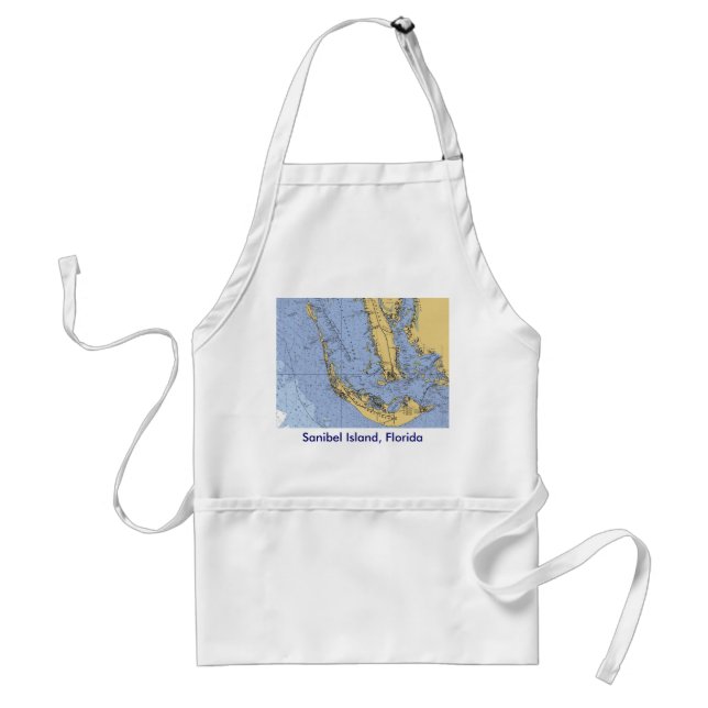 Delantal náutico de la carta de la Florida de la (Frente)