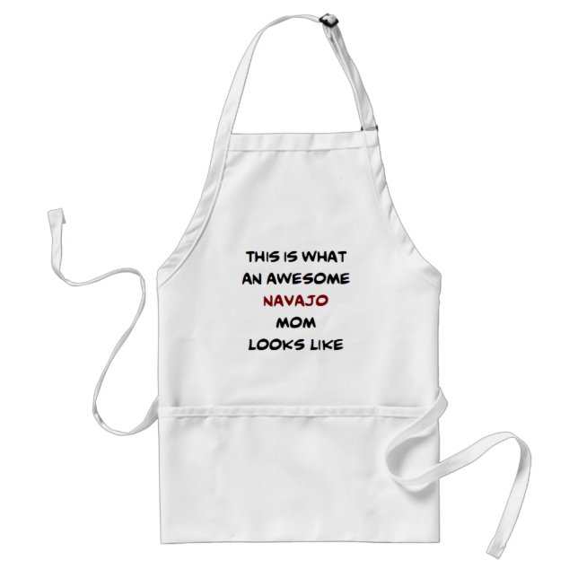 Delantal navajo mom, awesome adult apron (Frente)