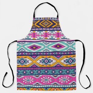 Delantal Navajo tribal vintage: patrón retro