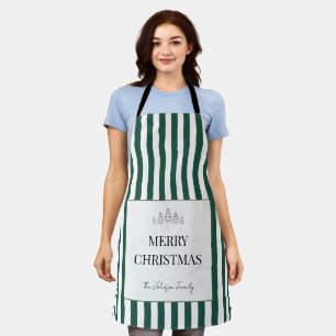 Delantal Navidad a Rayas Clásica