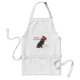 Delantal Navidad Affenpinscher