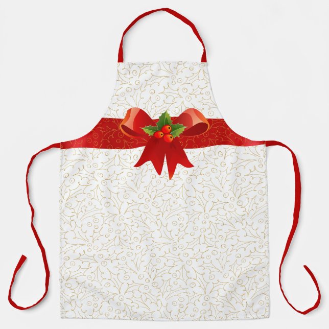 Delantal Navidad alegre y divertida (Anverso)