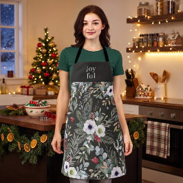 Delantal Navidad Botánica Alegre