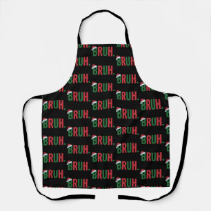 Delantal Navidad Bruh Meme Genial Tendencia Sarcástico Navi