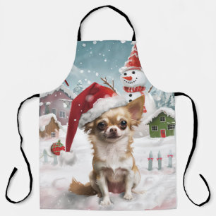 Delantal Navidad Chihuahua País de las Maravillas Alegría d