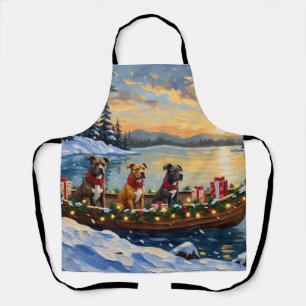 Delantal Navidad de barco de Pitbull