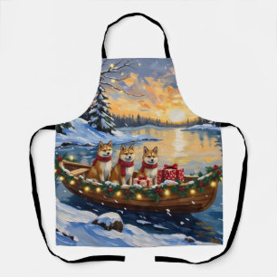 Delantal Navidad en Barco Akita Vacaciones