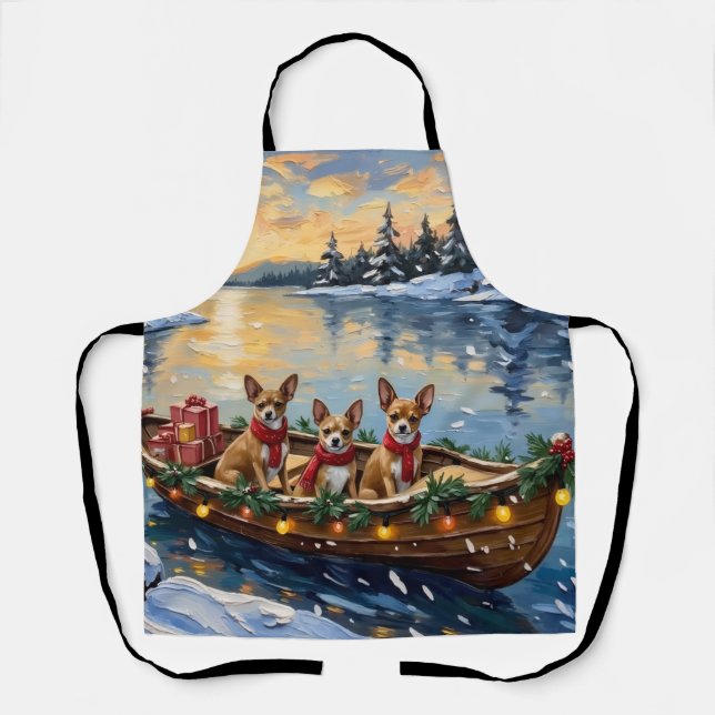 Delantal Navidad en Barco Chihuahua Fiesta (Anverso)