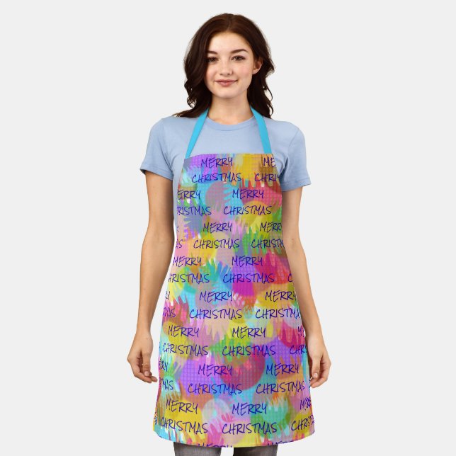 DELANTAL NAVIDAD FERRY DE COLORES ESPARTAMENTE PERSONALIZAD (Gastado)