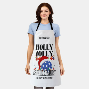 Delantal Navidad HOLLY JOLLY PICKLEBALLY