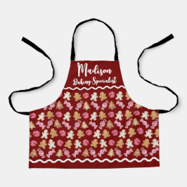 Delantal Navidad Personalizada para Niños Hornear