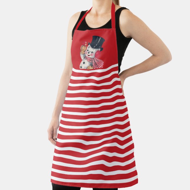 Delantal Navidad retro vintage (in situ)