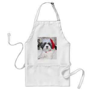 Delantal Navidad Shih Tzu
