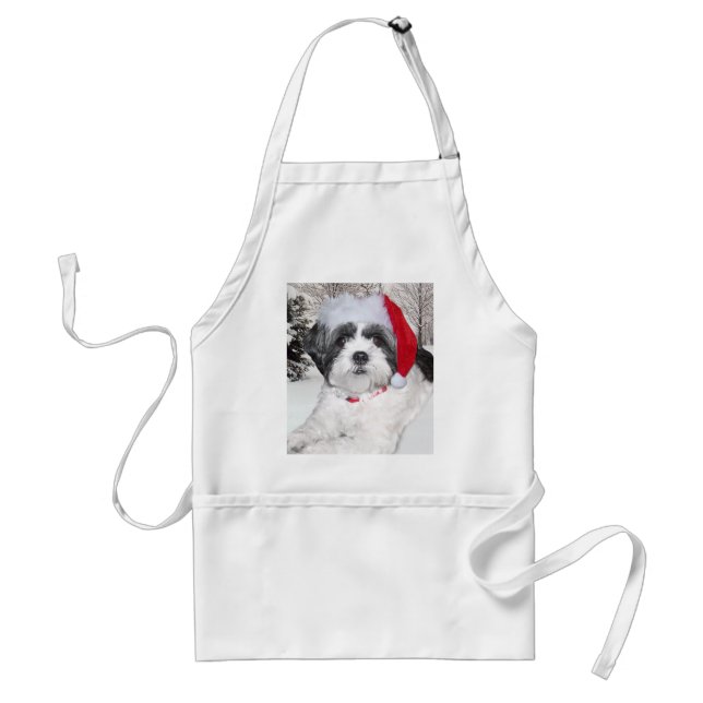 Delantal Navidad Shih Tzu (Frente)