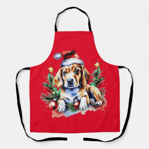 Delantal Navidades adorables cachorros