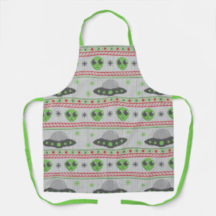 Delantal Navidades Alien Ugly Sweater