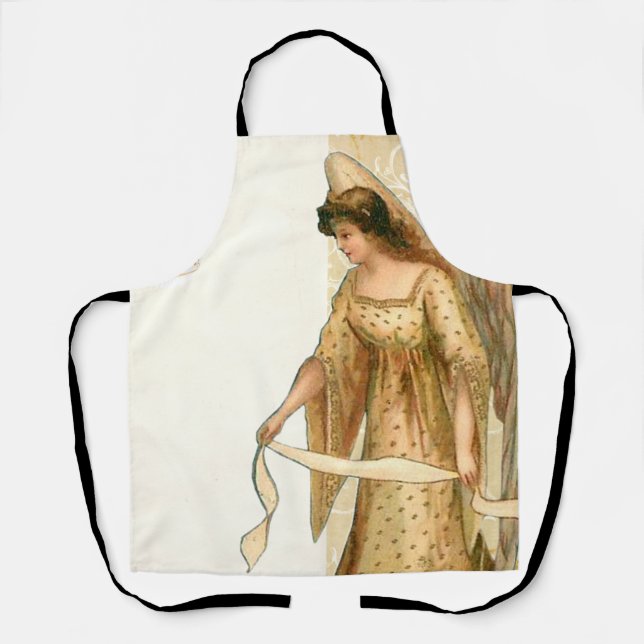 Delantal Navidades Angel & Ornaments (Anverso)