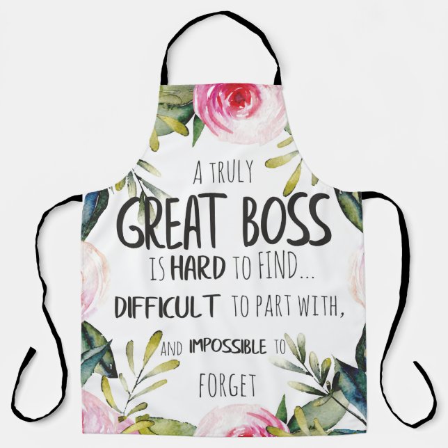 Delantal Navidades apron por la apreciación del jefe gracia (Anverso)