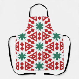 Delantal Navidades audaces resumen árboles nórdicos y guirn