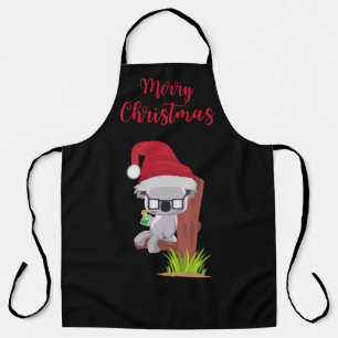 Delantal Navidades australianos adoran el diseño de bebida