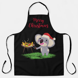 Delantal Navidades australianos se divierten con Koala disf