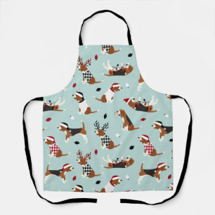 Delantal Navidades Beagles Blue Apron