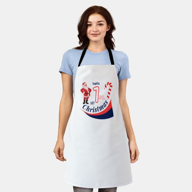 Delantal Navidades bebé "Mis primeros Navidades" (Gastado)