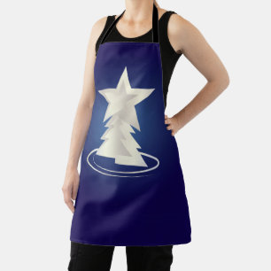 Delantal Navidades blancos