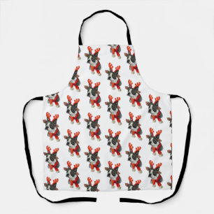 Delantal Navidades Boston terrier dog Wraping Paper Grande