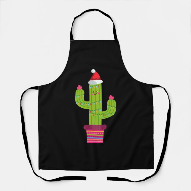 Delantal Navidades Cactus (Anverso)