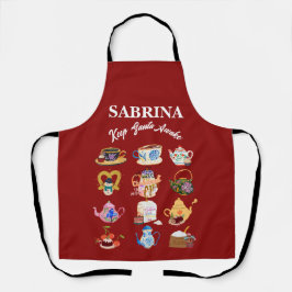 Delantal Navidades cafetaleros de Mikitiez citan cafeína ad