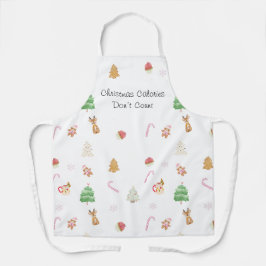 Delantal Navidades calorías no cuentan la cocina de Apron