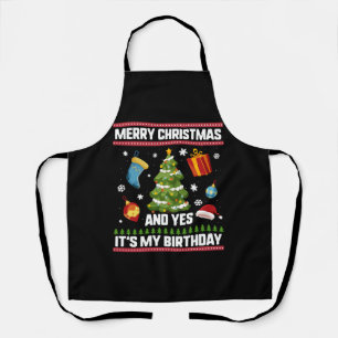 Delantal Navidades Camisas De Cumpleaños, Feliz Navidad Y S