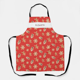 Delantal Navidades cocinan haciendo Personalizado de feriad