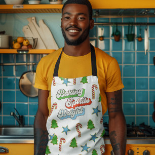 Delantal Navidades Cocineros Horneando Espíritus Brillantes