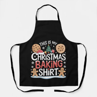 Delantal Navidades Cookie Baking Shirt Gingerbread Baker