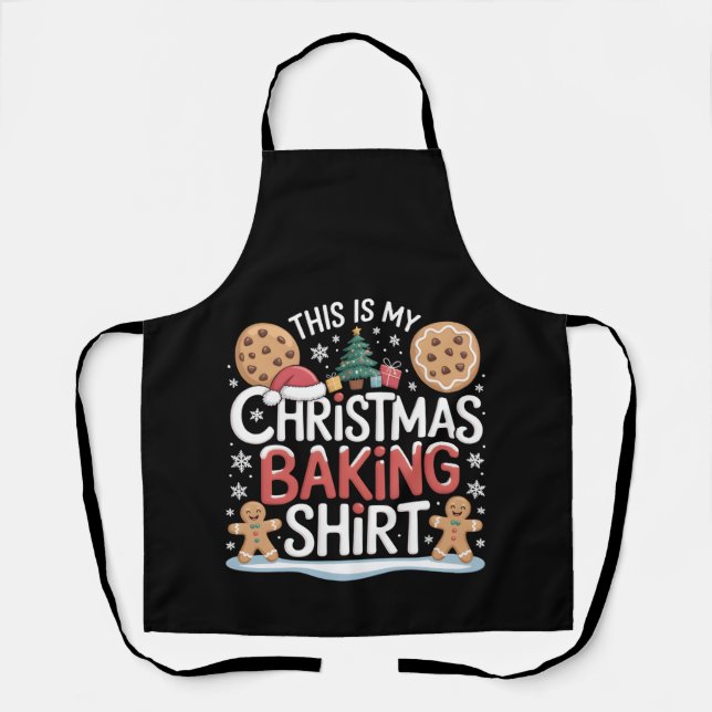 Delantal Navidades Cookie Baking Shirt Gingerbread Baker (Anverso)