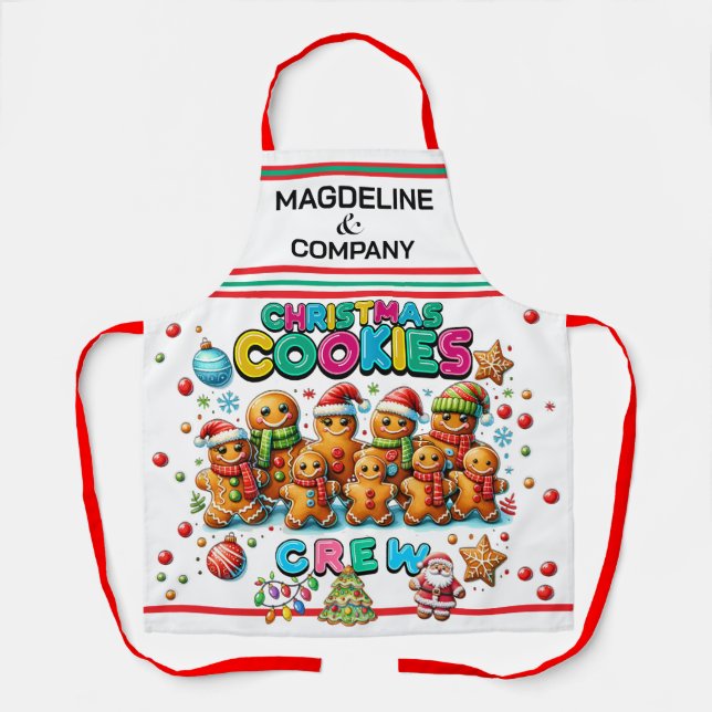 Delantal Navidades Cookie Crew (Anverso)