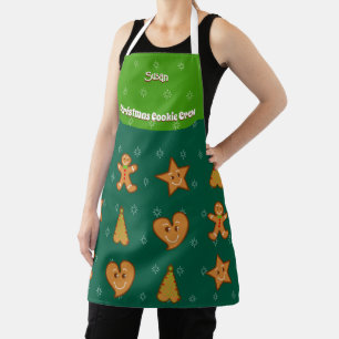 Delantal Navidades Cookie Crew-Gingerbread Pals-Green M