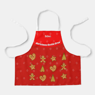 Delantal Navidades Cookie Crew-Gingerbread Pals-Red S