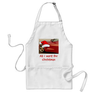 Delantal Navidades Corvette rojo