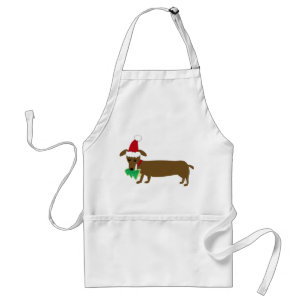 Delantal Navidades Dachshund