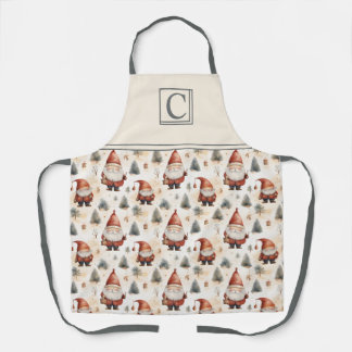 Delantal Navidades de acuarela Santa Claus 2 -