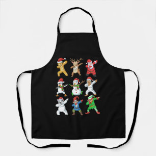 Delantal Navidades de amigos de Dabbing Santa Elf